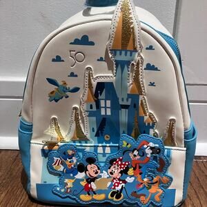 Walt Disney World 50th Anniversary Loungefly Mini Backpack - Amazon Exclusive